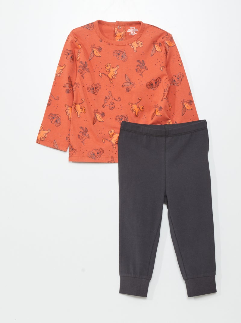 'Disney'-pyjama met broekje + T-shirt - 2-delig BRUIN - Kiabi
