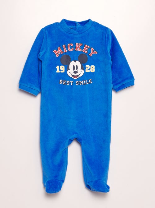 'Disney'-pyjama van fleecestof met 'Mickey'-print - 2-delig - Kiabi