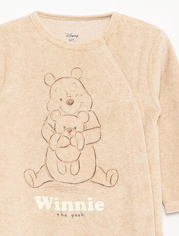 Disney pyjama van velours met lange mouwen