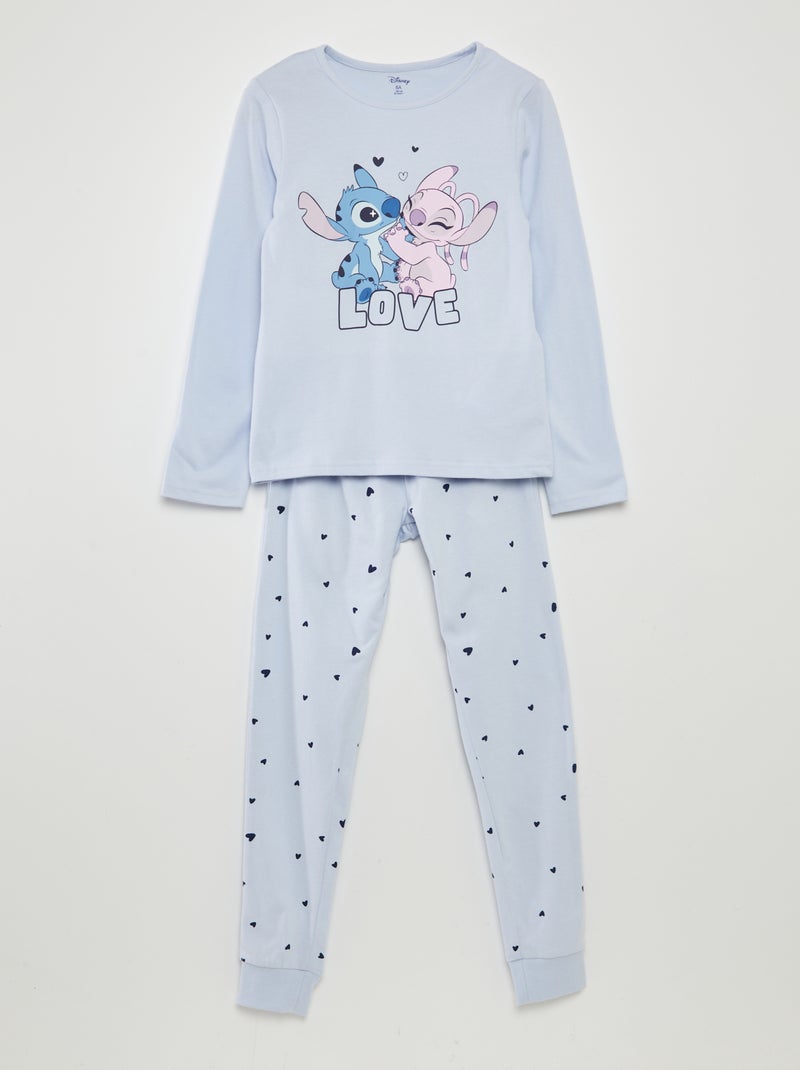 'Disney'-pyjamasetje met 'Stitch'-print - 2-delig BLAUW - Kiabi