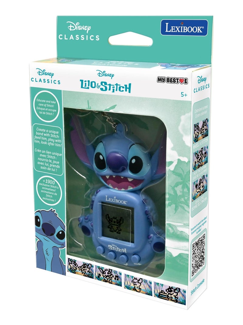 Disney stitch my best-e® console met lcd-scherm met 3 spelletjes uit het disney stitch universum Blauw - Kiabi