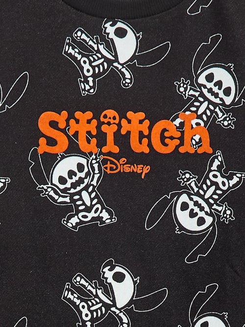 Disney-sweater van french terry met Stitch-Halloween-print - Kiabi