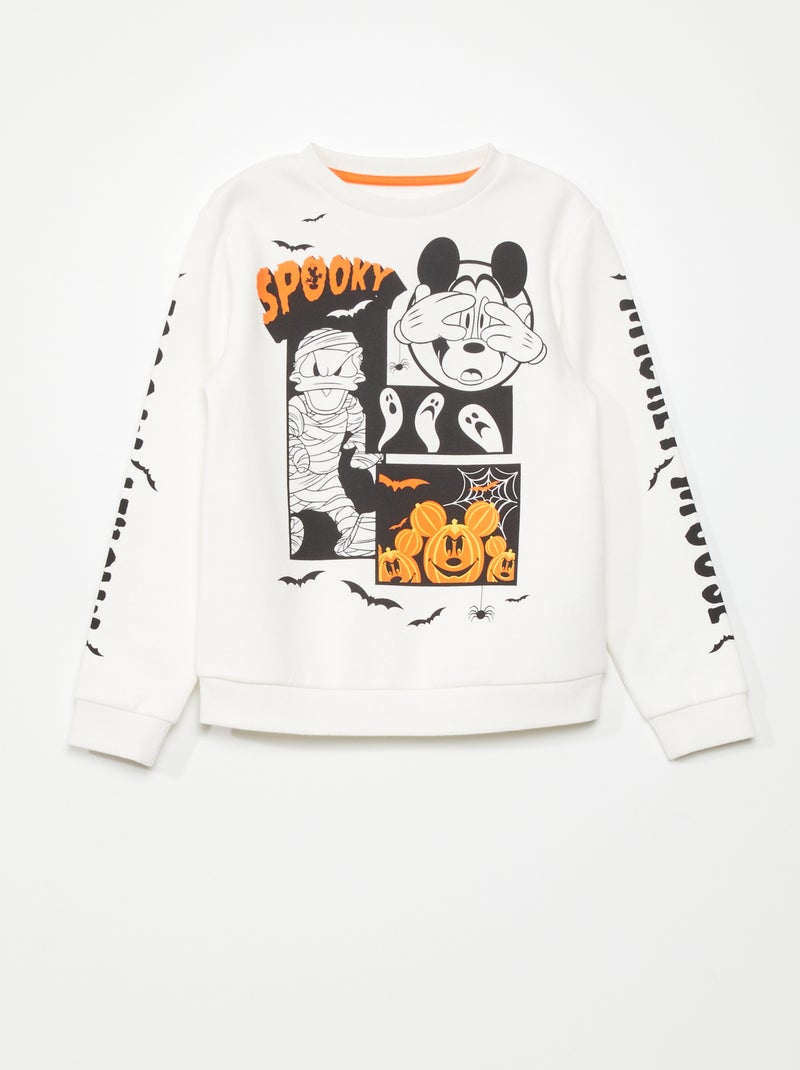 'Disney'-sweater van joggingstof 'Halloween' Wit - Kiabi
