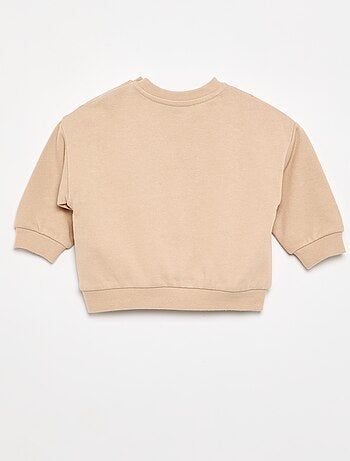Disney-sweater van ongeborsteld molton