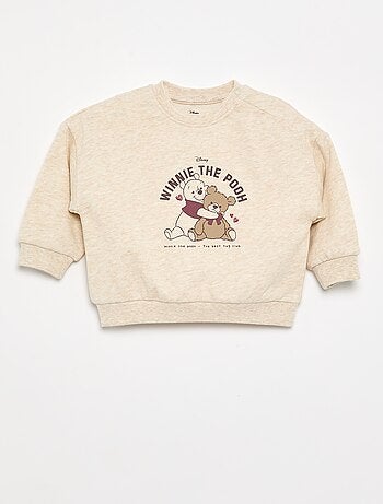 Disney-sweater van ongeborsteld molton