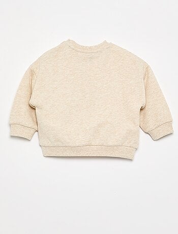 Disney-sweater van ongeborsteld molton