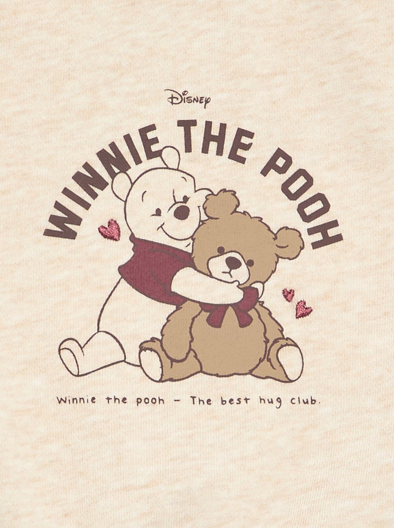 Disney-sweatshirt van ongeborsteld molton Biege - Kiabi