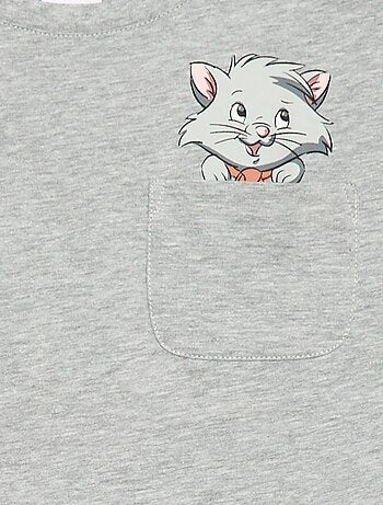 Disney-T-shirt met De Aristokatten-print en lange mouw