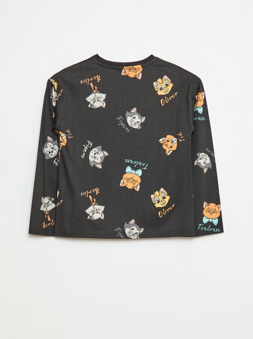 Disney-T-shirt met De Aristokatten-print en lange mouw - Kiabi