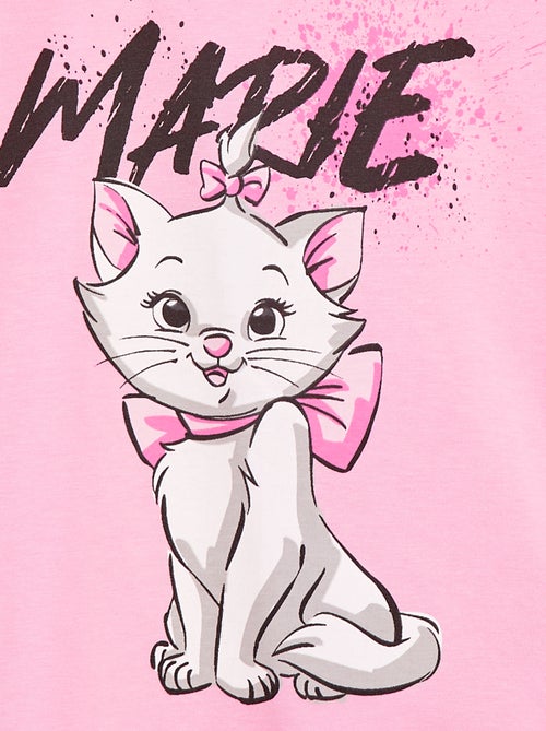 Disney-T-shirt met Marie-print en korte mouw - Kiabi