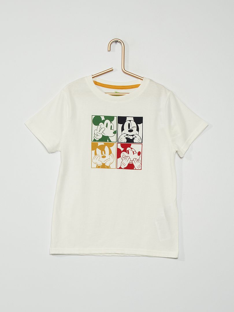 Disney-T-shirt met Mickey Mouse WIT - Kiabi
