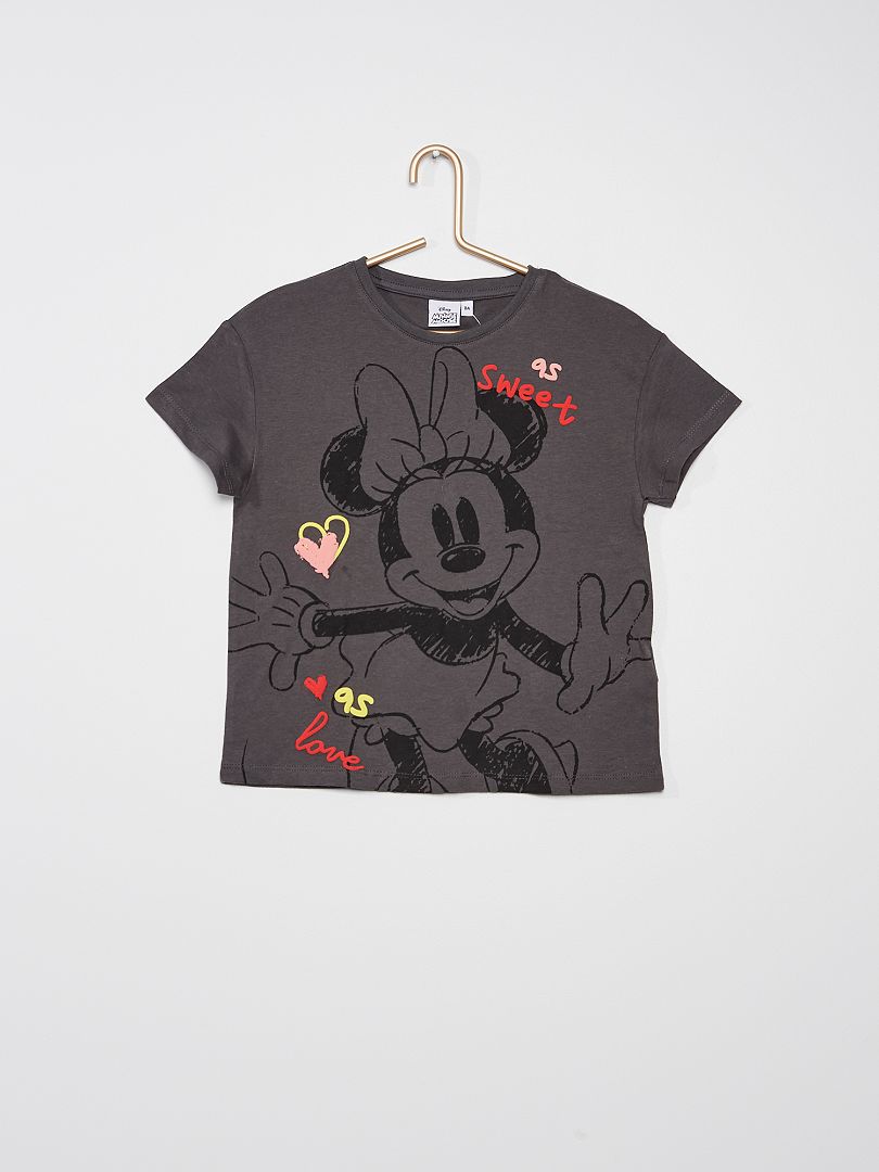 Disney-T-shirt met Minnie GRIJS - Kiabi