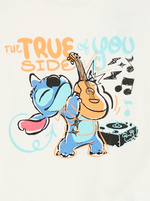 Disney-T-shirt met Stitch-print en lange mouw - Kiabi