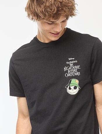 Disney-T-shirt met Tim Burton-print en korte mouw
