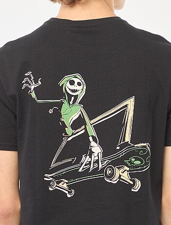 Disney-T-shirt met Tim Burton-print en korte mouw