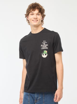 Disney-T-shirt met Tim Burton-print en korte mouw