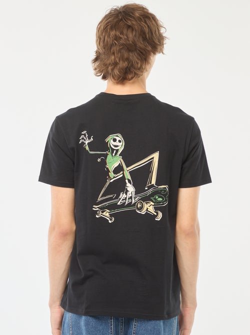 Disney-T-shirt met Tim Burton-print en korte mouw - Kiabi