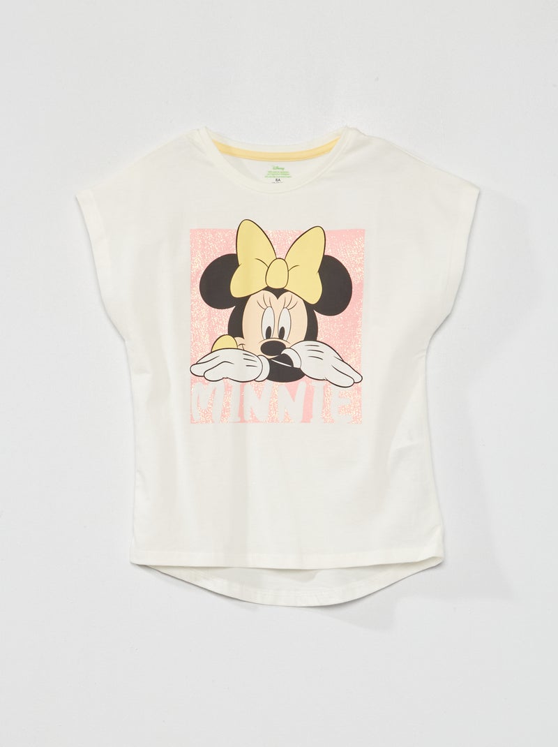 'Disney'-T-shirt van jersey met pailletten BIEGE - Kiabi