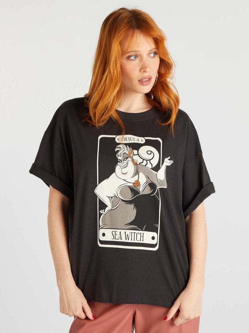 'Disney'-T-shirt van jerseystof - Halloween ZWART - Kiabi