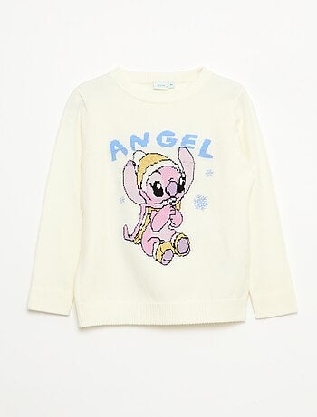Disney-trui met Angel/Stitch-motief