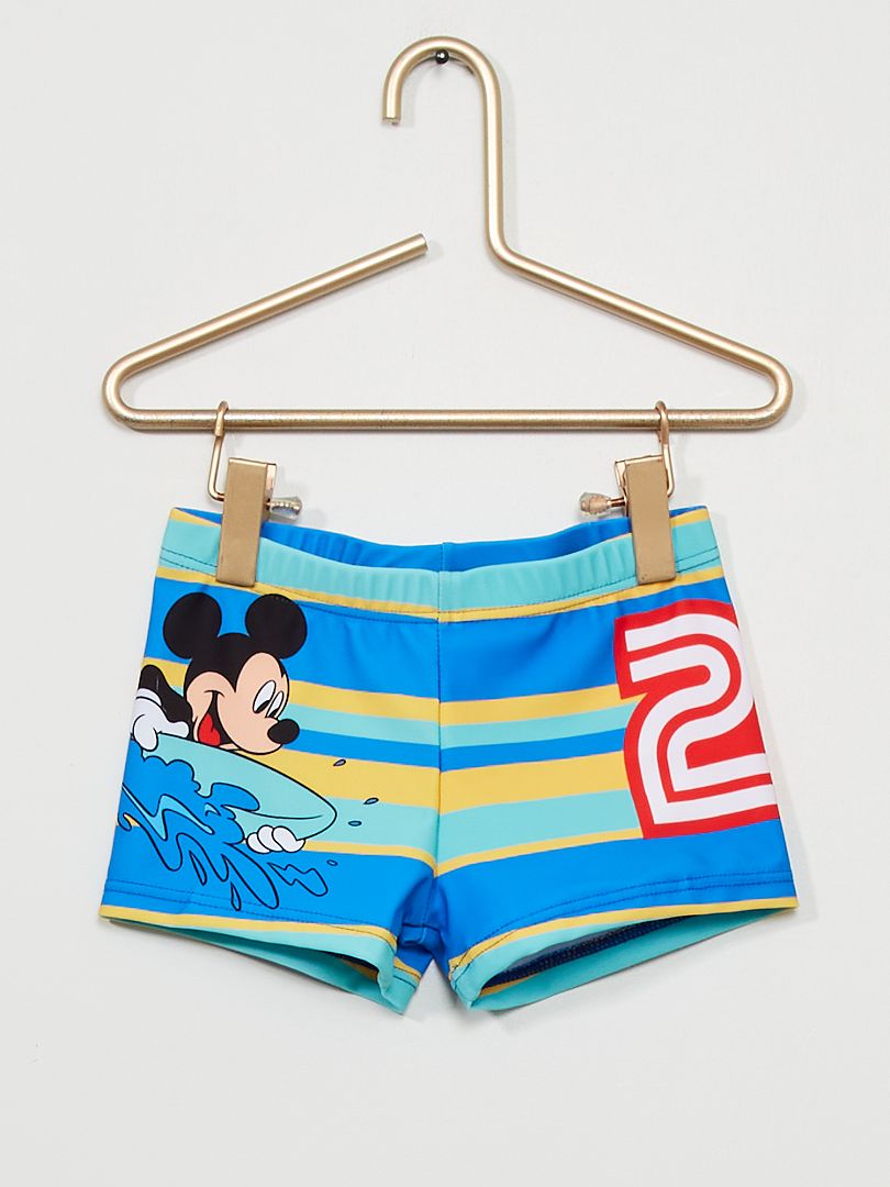 Disney-zwemboxer met Mickey-print BLAUW - Kiabi