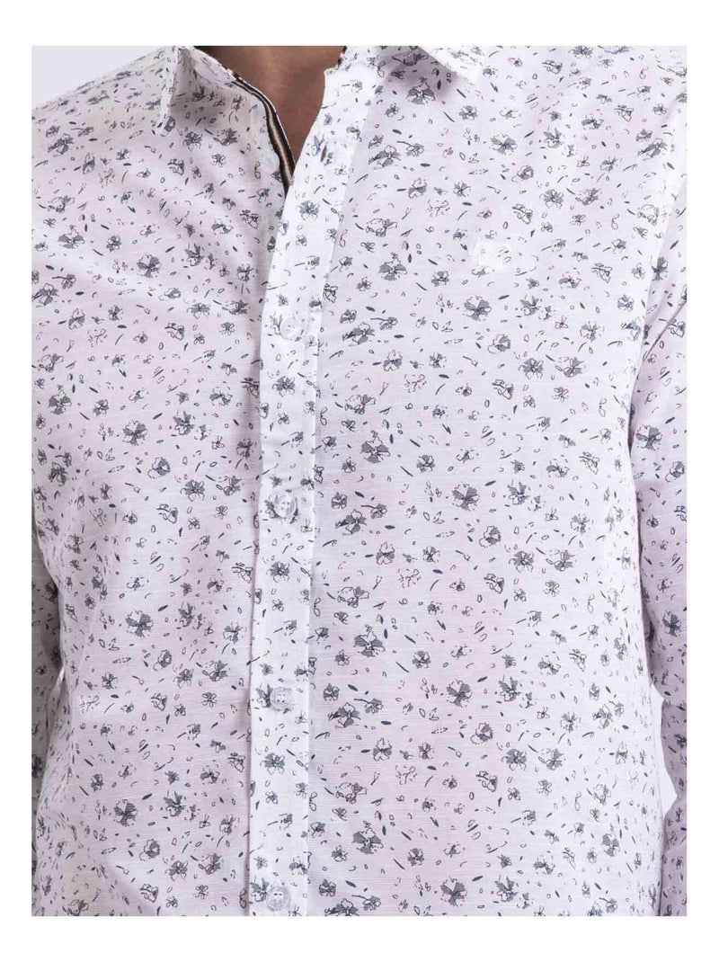 Dogabin shirt met patroon en lange mouwen Wit - Kiabi