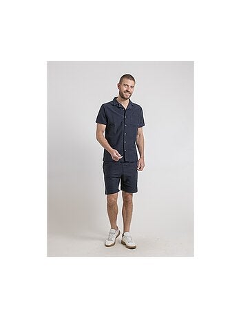 Dojoparis katoenen gebreid shirt met korte mouwen