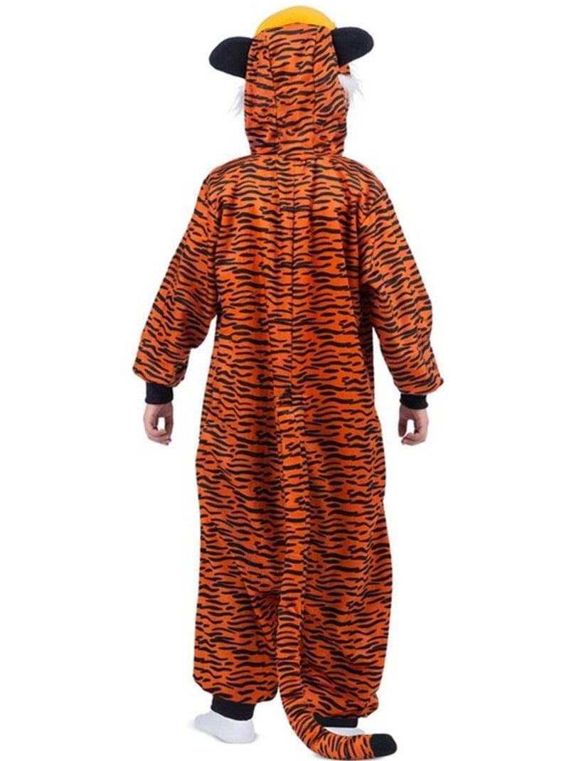 Donker tijgerkostuum of pyjama met capuchon Multicolor - Kiabi