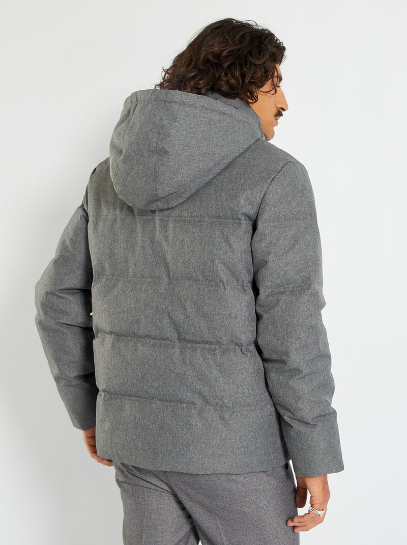 Christian Berg Woman Selection Donsjack met capuchon in donkerblauw
