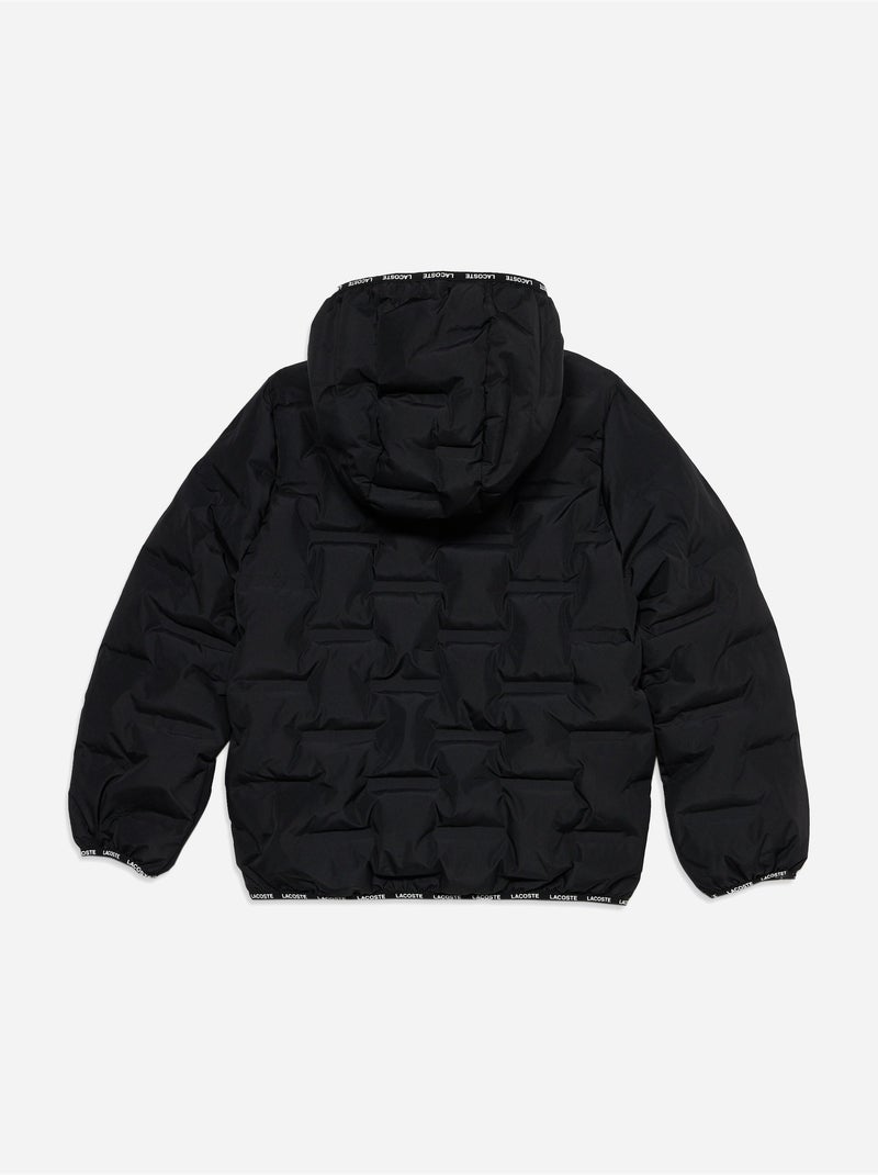 Donsjas met capuchon - lacoste Zwart - Kiabi