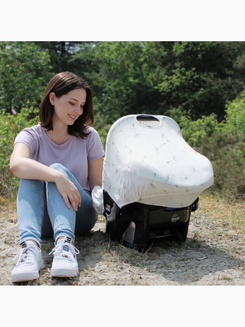 Dooky | hoody protection solaire pour poussette et siège auto dandelion Blanc - Kiabi