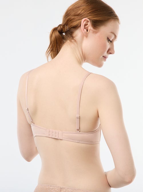 Doorschijnende, kanten beha - Kiabi