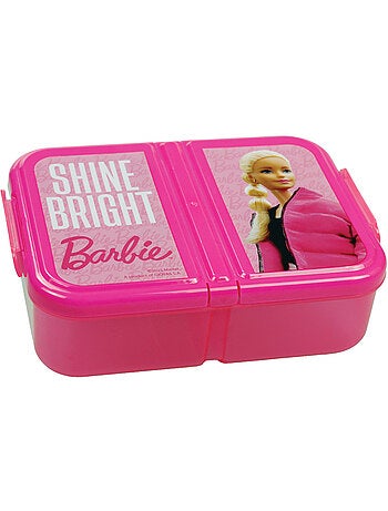 Doos met maaltijd 3 vakken Barbie Shine Bright – kunststof BPA-vrij – sluiting met clips