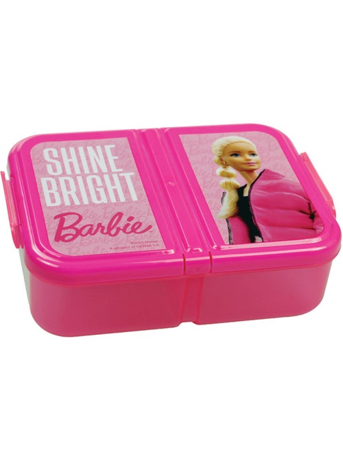 Doos met maaltijd 3 vakken Barbie Shine Bright – kunststof BPA-vrij – sluiting met clips - Kiabi