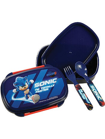 Doos met maaltijd 'Sonic the Hedgehog' met bestek en cuillère fourchette GIM