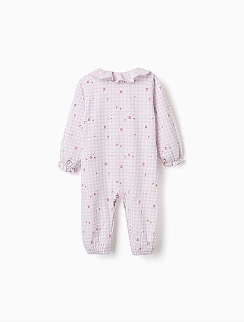 Dors-bien en coton à motif vichy