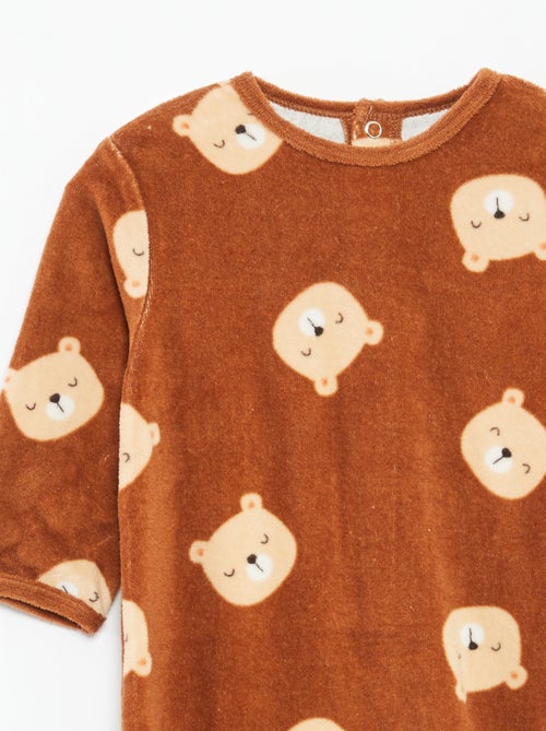 Dors bien en velours avec animation - Kiabi