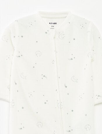 Dors-bien en velours avec ouverture zippée