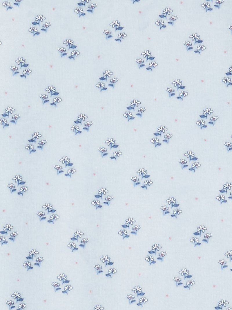 Dors bien en velours Bleu - Kiabi