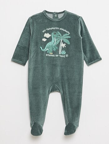 Dors bien 'Jurassic world' en velours de coton