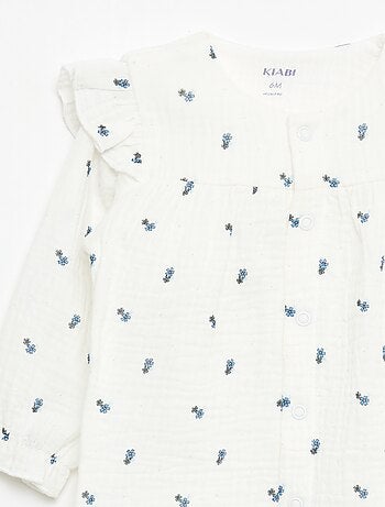 Dors-bien sans pieds en double gaze de coton