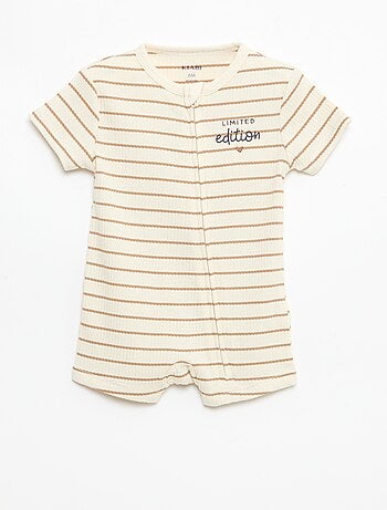 Dors bien zippé léger manches courtes all-over