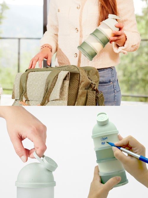 Doseerdoos voor poedermelk met 4 compartimenten 'Babymoov' - Kiabi Doseerdoos voor poedermelk met 4 compartimenten 'Babymoov' - Kiabi