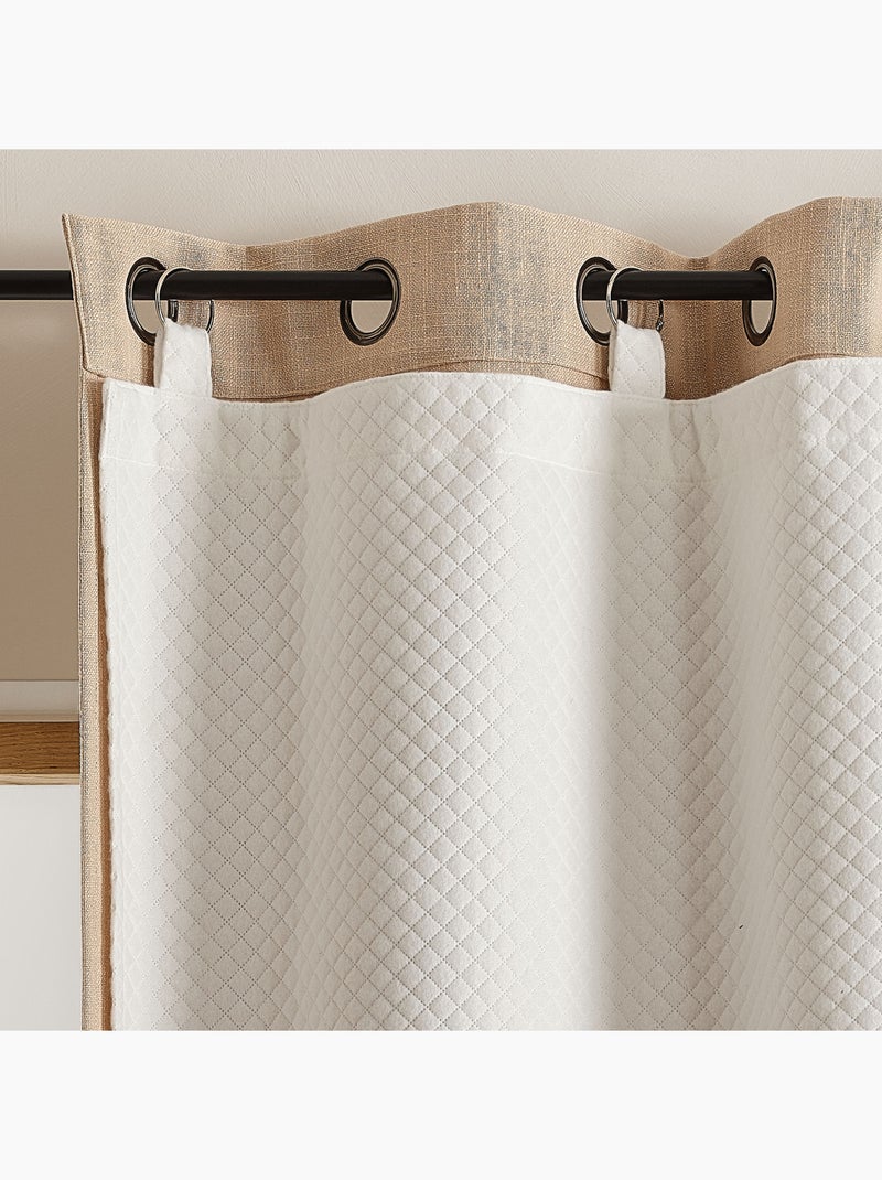 Doublure acoustique thermique anti-bruit matelassée prête à poser Ecru - Kiabi