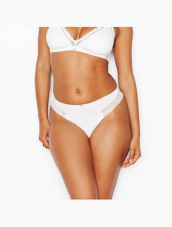 Douce tanga microvezel ecru