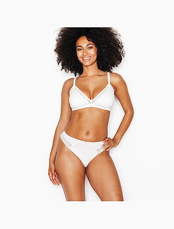 Douce tanga microvezel ecru