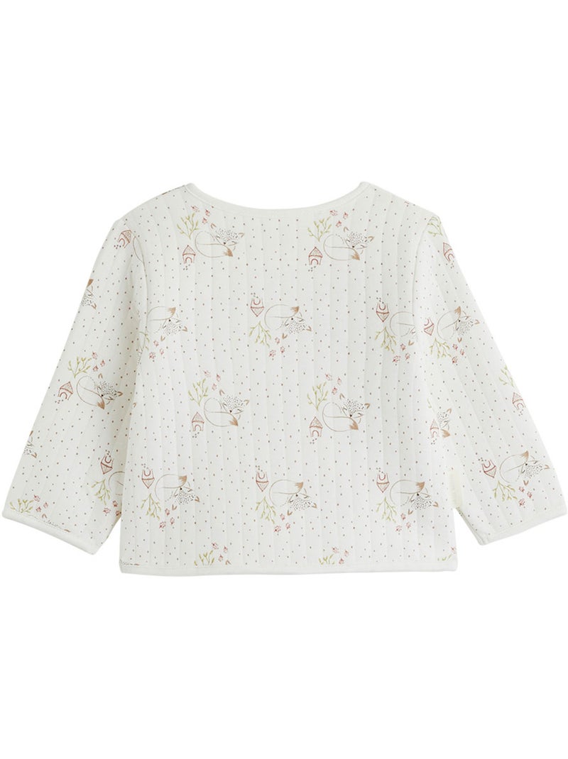 Doucette baby fleece jasje Ecru - Kiabi