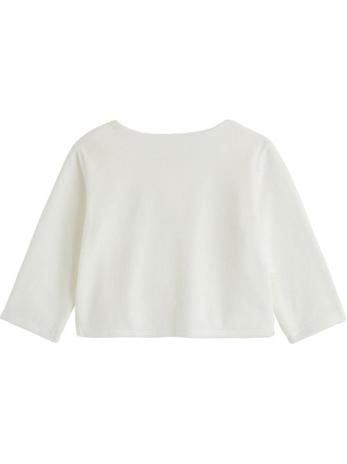 Doucette babyfluwelen vestje en broekje set met voetjes - Kiabi Doucette babyfluwelen vestje en broekje set met voetjes - Kiabi