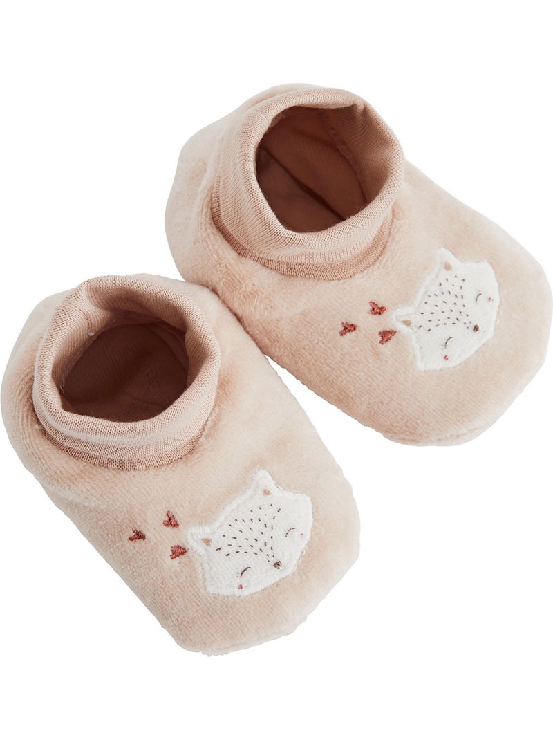 Doucette fluwelen babyschoentjes Roze - Kiabi