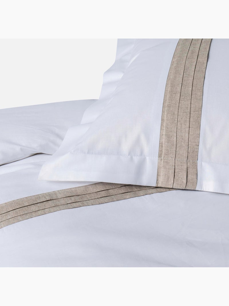 Douceur d'Intérieur - Housse de couette + 2 taies d'oreiller Laly Blanc - Kiabi